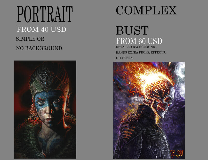 PORTRAIT AND COMPLEX BUST